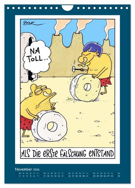 Produktbild: Na Toll! Comics von Martin Zak (Wandkalender 2026 DIN A4 hoch), CALVENDO Monatskalender