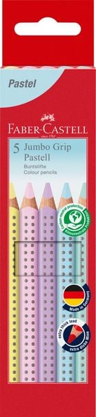 Produktbild: Faber-Castell Buntstifte Jumbo Grip pastell, 5er Set
