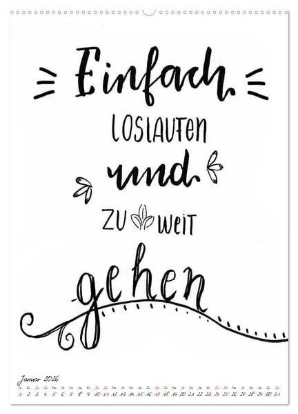 Produktbild: Spruch-Reich-handgeschriebene Spr&uuml;che von frech bis weise (hochwertiger Premium Wandkalender 2026 DIN A2 hoch), Kunstdruck in Hochglanz