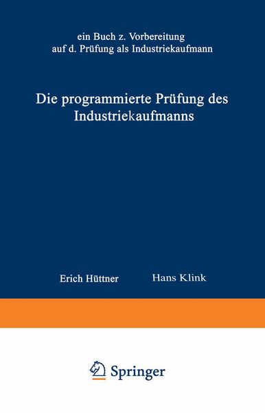 Produktbild: Die programmierte Pr&uuml;fung des Industriekaufmanns