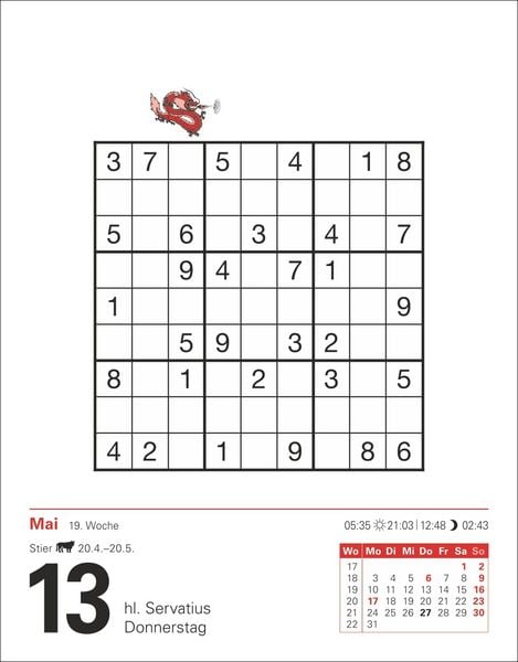 Produktbild: Sudoku Tagesabrei&szlig;kalender 2027 - Das Kult-R&auml;tsel aus Japan
