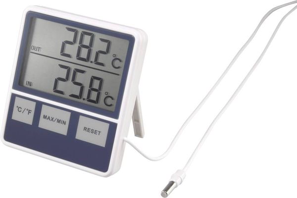 Produktbild: Kabelgebundenes Thermometer Wei&szlig; 1015