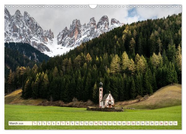 Produktbild: A JOURNEY ON THE DOLOMITES (Wall Calendar 2026 DIN A3 landscape), CALVENDO 12 Month Wall Calendar
