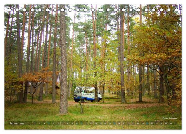 Produktbild: Vanlife - Leben, fahren, frei sein mit dem Wohnmobil (Tischkalender 2026 DIN A5 quer), CALVENDO Monatskalender