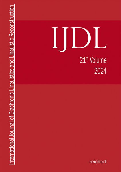 Produktbild: International Journal of Diachronic Linguistics and Linguistic Reconstruction