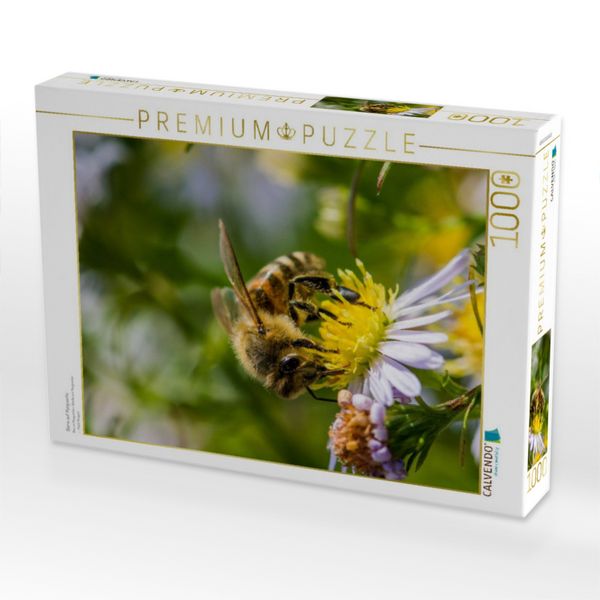 Produktbild: CALVENDO Puzzle Biene auf Marguerite | 1000 Teile Lege-Gr&ouml;&szlig;e 64x48cm Foto-Puzzle f&uuml;r gl&uuml;ckliche Stunden