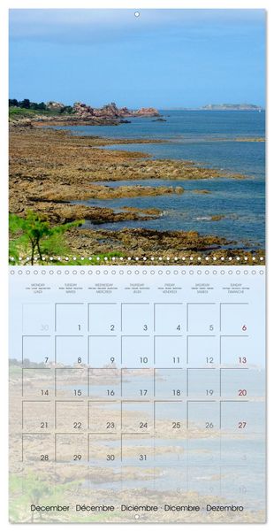 Produktbild: BRETAGNE - &Eacute;vasion au c&oelig;ur de la c&ocirc;te bretonne (Calendrier mural carr&eacute; 2026 30x30 cm) Calendrier double avec une page pour vos prises de notes
