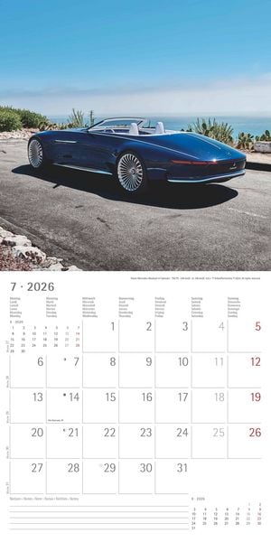 Produktbild: High Speed 2026 - Broschürenkalender 30x30 cm (30x60 geöffnet) - Kalender mit Platz für Notizen - Bildkalender - Wandplaner - Technikkalender