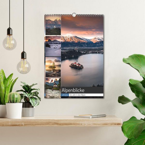 Produktbild: Alpenblicke - Ein Jahr in den Alpen (Wandkalender 2026 DIN A3 hoch), CALVENDO Monatskalender
