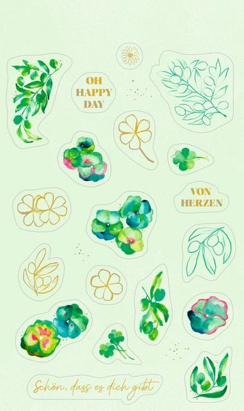 Produktbild: Stickerbogen mit 100 Stickern