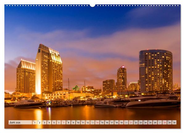 Produktbild: SAN DIEGO Idylle und urbane Impressionen (hochwertiger Premium Wandkalender 2026 DIN A2 quer), Kunstdruck in Hochglanz