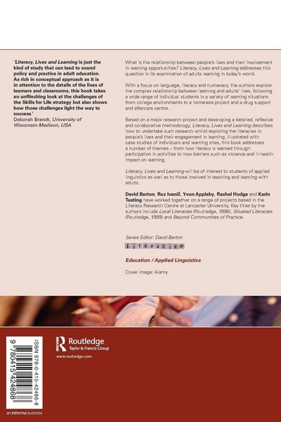 Produktbild: Literacy, Lives and Learning