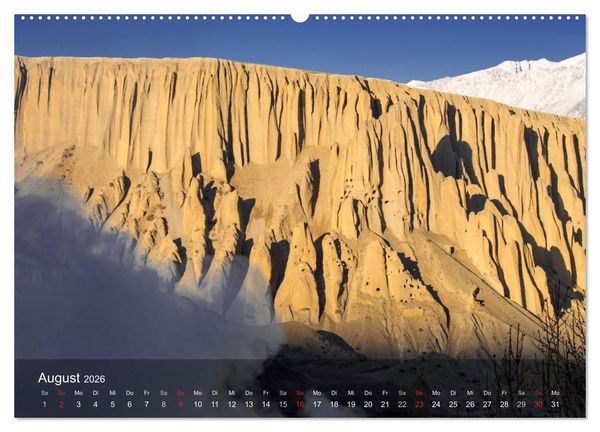 Produktbild: Faszinierende Landschaften der Welt: K&ouml;nigreich Mustang (hochwertiger Premium Wandkalender 2026 DIN A2 quer), Kunstdruck in Hochglanz