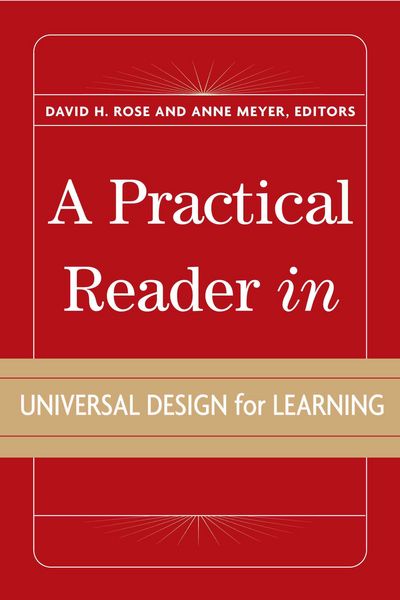 Produktbild: A Practical Reader in Universal Design for Learning