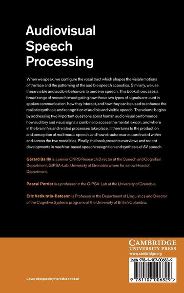 Produktbild: Audiovisual Speech Processing