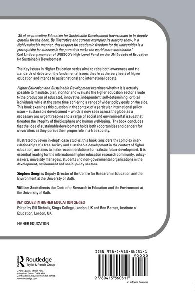 Produktbild: Higher Education and Sustainable Development
