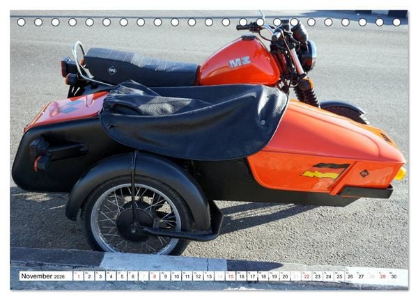 Produktbild: Mythos MZ - Ein DDR-Motorrad auf Kuba (Tischkalender 2026 DIN A5 quer), CALVENDO Monatskalender