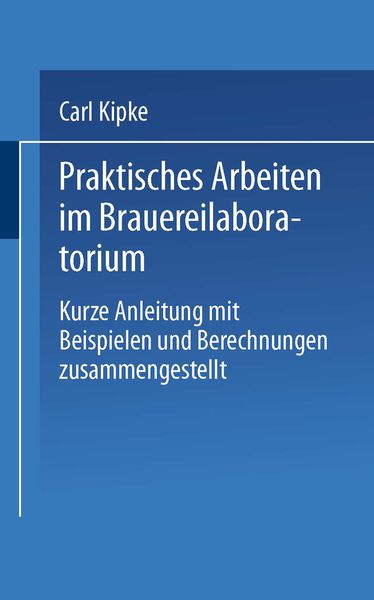 Produktbild: Praktisches Arbeiten im Brauereilaboratorium