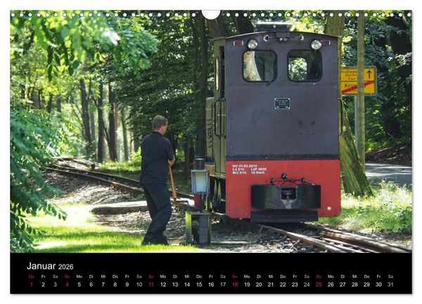 Produktbild: Waldeisenbahn Bad Muskau (Wandkalender 2026 DIN A3 quer), CALVENDO Monatskalender