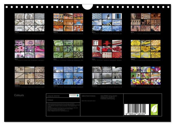 Produktbild: Colours (Wandkalender 2026 DIN A4 quer), CALVENDO Monatskalender