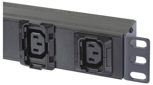 Produktbild: Sygonix SY-6736982 Steckdosenleiste 19 Zoll 6fach Schwarz Schutzkontakt 1St.