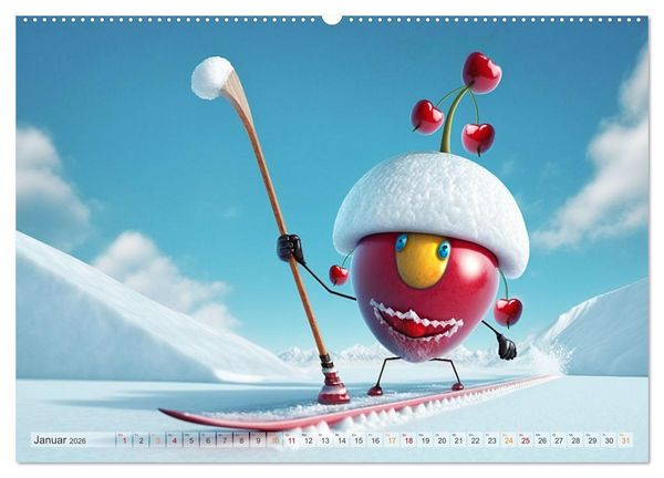 Produktbild: Fetzige Fr&uuml;chte (Wandkalender 2026 DIN A2 quer), CALVENDO Monatskalender