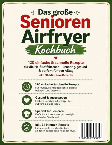 Produktbild: Das gro&szlig;e Senioren Airfryer Kochbuch