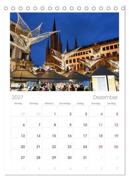 Produktbild: Tischplaner 2027 - Wiesbaden Blickwinkel anders (A5 Tischkalender zum Aufstellen) CALVENDO