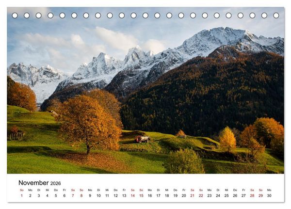 Produktbild: Bergell - Bregaglia Impressionen (Tischkalender 2026 DIN A5 quer), CALVENDO Monatskalender