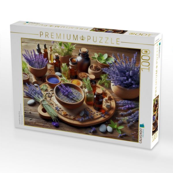 Produktbild: CALVENDO Puzzle Lavendel f&uuml;r deine Sinne. | 1000 Teile Lege-Gr&ouml;&szlig;e 64x48cm Foto-Puzzle f&uuml;r gl&uuml;ckliche Stunden