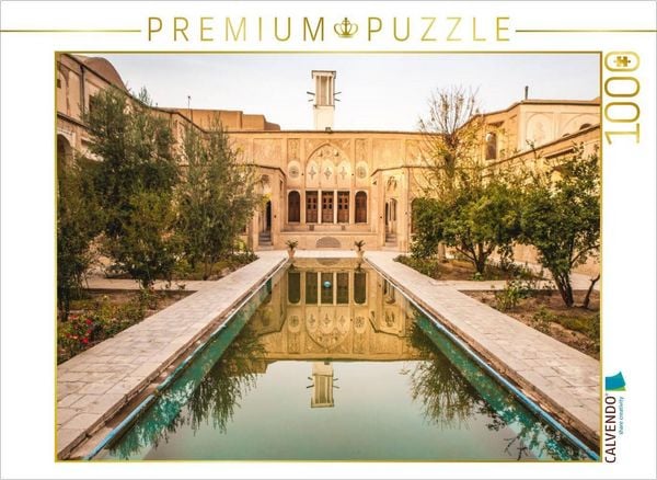 CALVENDO Puzzle Traditioneller Innenhof in Kashan | 1000 Teile Lege-Größe 64x48cm Foto-Puzzle für glückliche Stunden