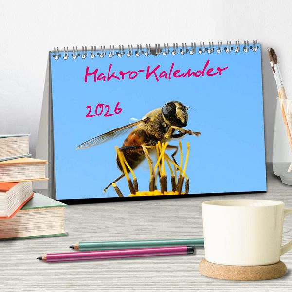 Produktbild: Makro-Kalender 2026 (Tischkalender 2026 DIN A5 quer), CALVENDO Monatskalender