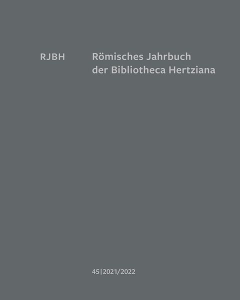 Produktbild: R&ouml;misches Jahrbuch der Bibliotheca Hertziana