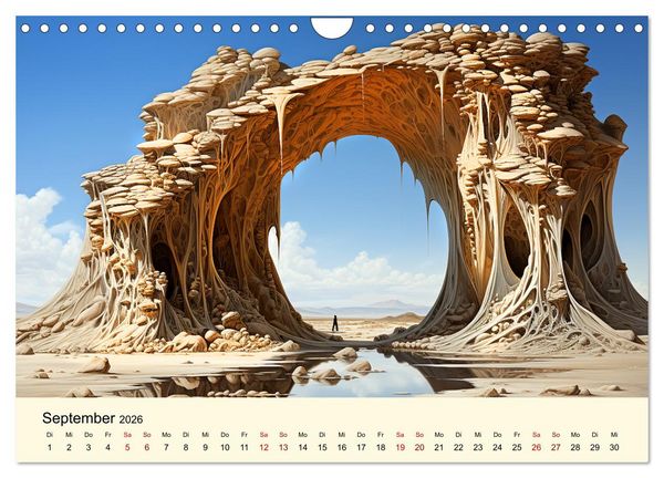 Produktbild: Surreale W&uuml;ste (Wandkalender 2026 DIN A4 quer), CALVENDO Monatskalender