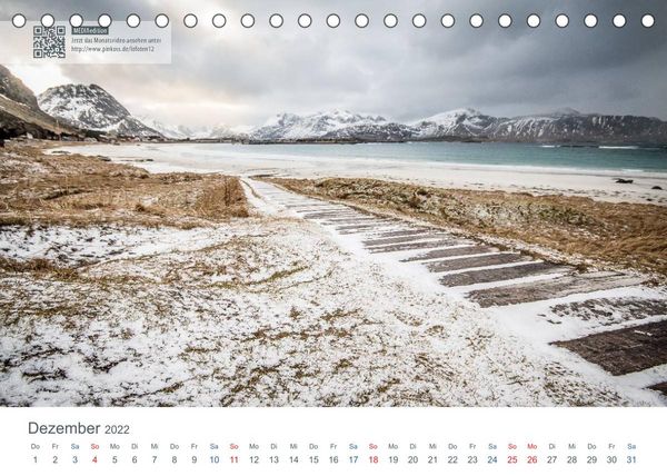 Produktbild: Lofoten - Stille Landschaften Norwegens (MEDIAedition) (Tischkalender 2022 DIN A5 quer)