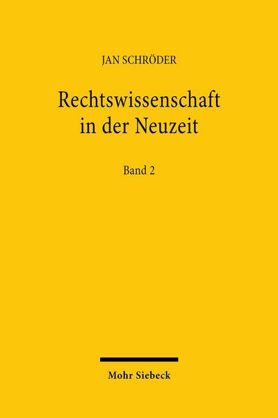 Produktbild: Rechtswissenschaft in der Neuzeit