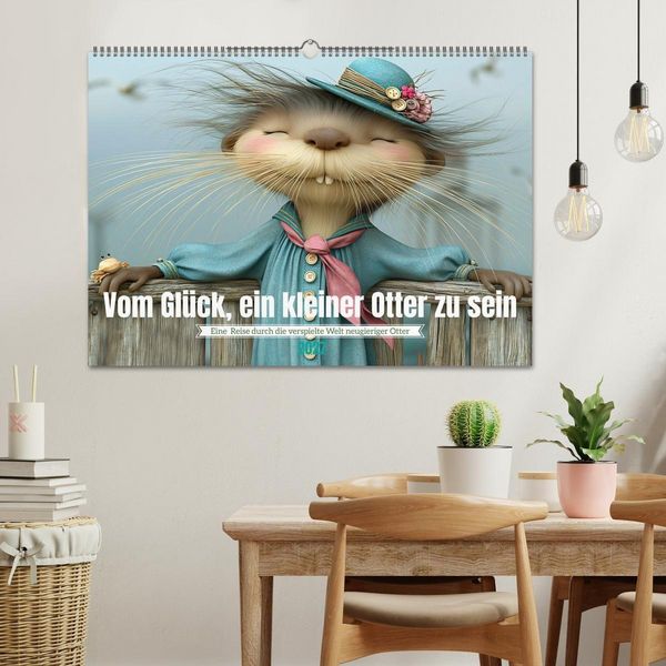 Produktbild: Vom Gl&uuml;ck, ein kleiner Otter zu sein (Wandkalender 2027 DIN A2 quer), CALVENDO Monatskalender