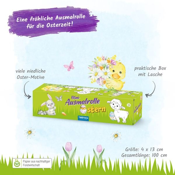 Produktbild: Tr&ouml;tsch Mini-Ausmalrolle Ostern