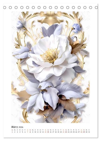 Produktbild: Blumen-Sinfonie (Tischkalender 2026 DIN A5 hoch), CALVENDO Monatskalender