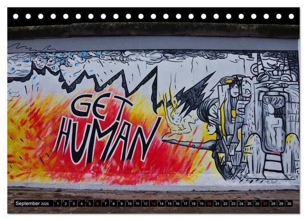 Produktbild: Berlin - Die East Side Gallery (Tischkalender 2026 DIN A5 quer), CALVENDO Monatskalender