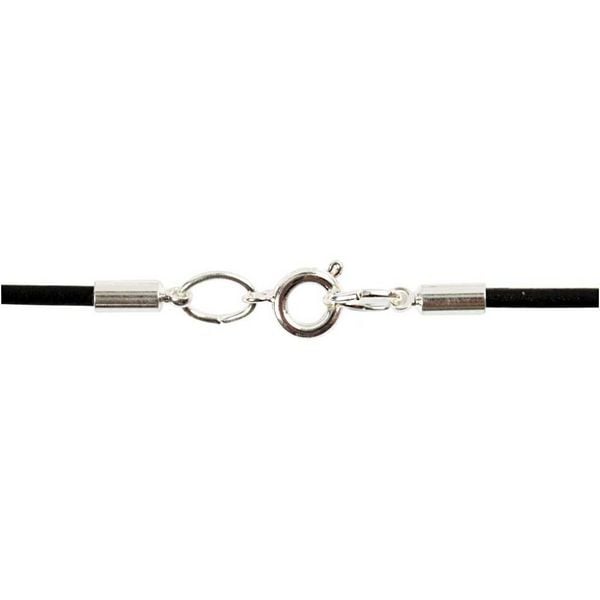 Produktbild: Creativ Company Starterset Schmuck, Lederb&auml;nder, Schwarz