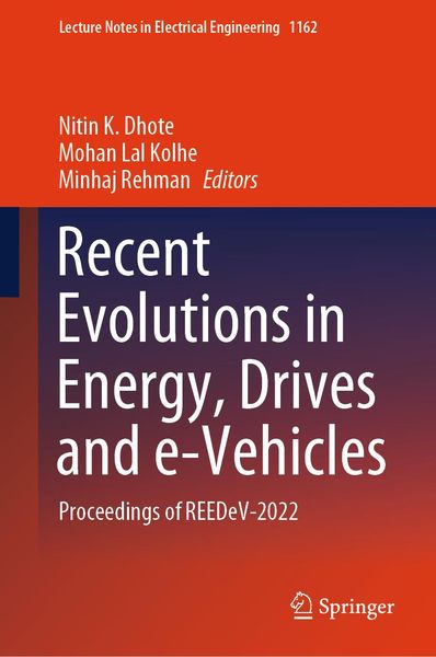 Produktbild: Recent Evolutions in Energy, Drives and e-Vehicles