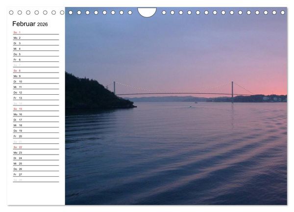 Produktbild: Impressionen von Norwegen entlang der Hurtigruten (Wandkalender 2026 DIN A4 quer), CALVENDO Monatskalender