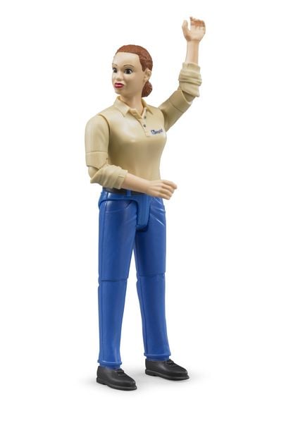 Produktbild: bruder 60408 bworld Frau heller Hauttyp, blaue Hose