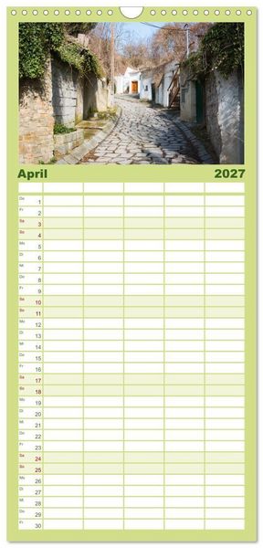 Produktbild: Familienplaner 2027 - Das Weinviertel im wundersch&ouml;nen Nieder&ouml;sterreich. mit 5 Spalten (Wandkalender, 21 x 45 cm) CALVENDO