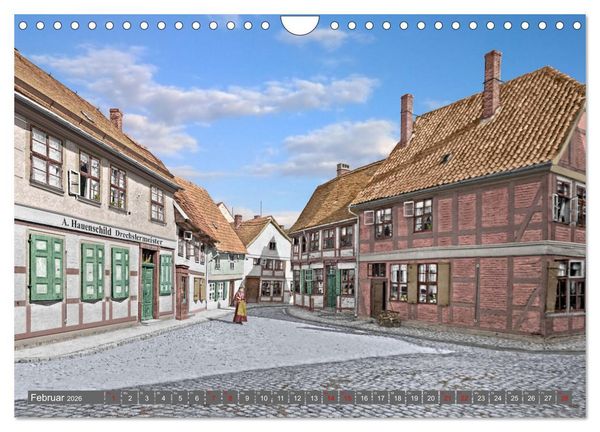 Produktbild: Salzwedel zur Kaiserzeit in Farbe - Fotos restauriert und koloriert (Wandkalender 2026 DIN A4 quer), CALVENDO Monatskalender