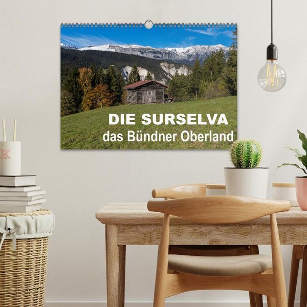 Produktbild: Die Surselva - das B&uuml;ndner Oberland (Wandkalender 2026 DIN A3 quer), CALVENDO Monatskalender