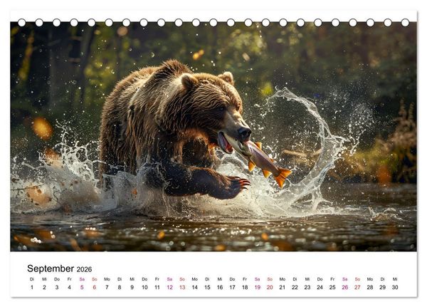 Produktbild: B&auml;ren - gef&auml;hrlich nett (Tischkalender 2026 DIN A5 quer), CALVENDO Monatskalender