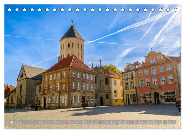Produktbild: Ein Blick auf Paderborn (Tischkalender 2026 DIN A5 quer), CALVENDO Monatskalender