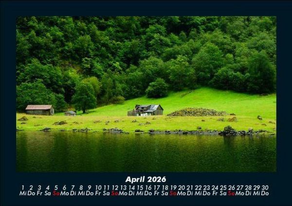 Produktbild: Landschaftskalender 2026 Fotokalender DIN A5